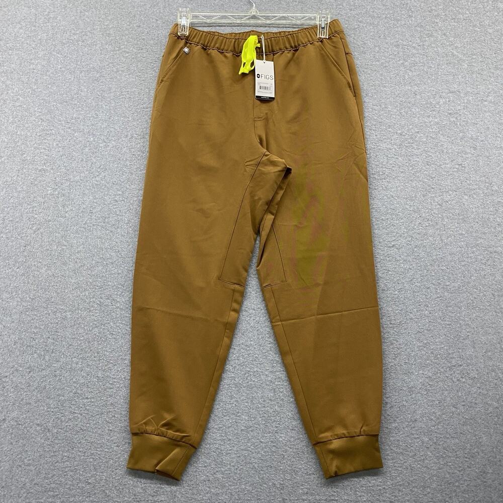 FIGS Tansen Jogger Scrub Pants Men M Short Clay Brown Drawstring Pockets Limited
